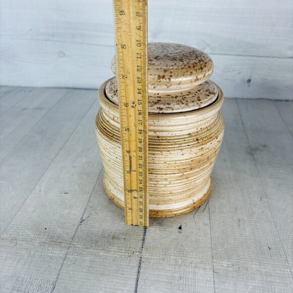 Vintage GT Mark 600/111 Speckle Rustic Farmhouse Canadian Stoneware Canister Jar - Picture 12 of 16